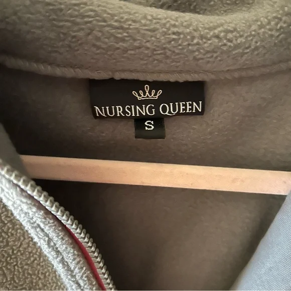 Nursing Queen Half Zip Fleece Pullover - Picture 3 of 7
